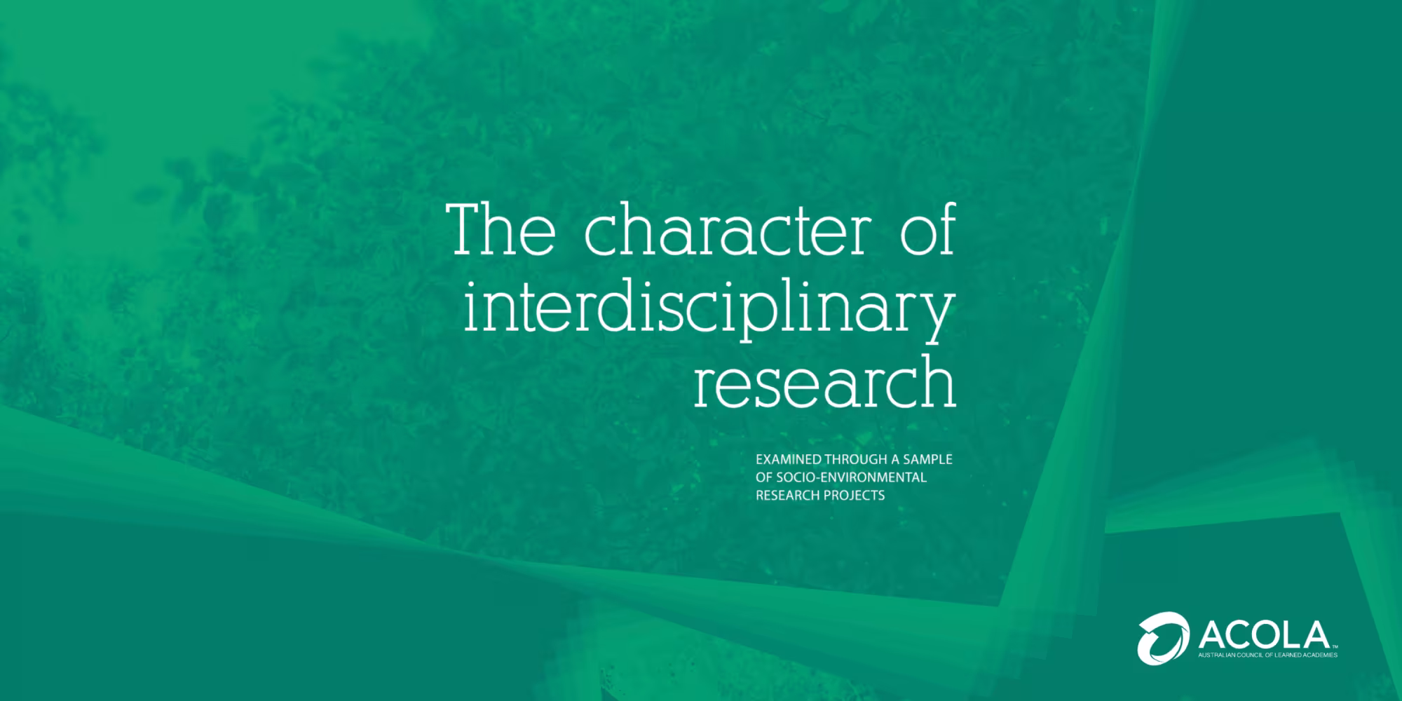 Report cover of Phase 2: The Character of Interdisciplinary Research
