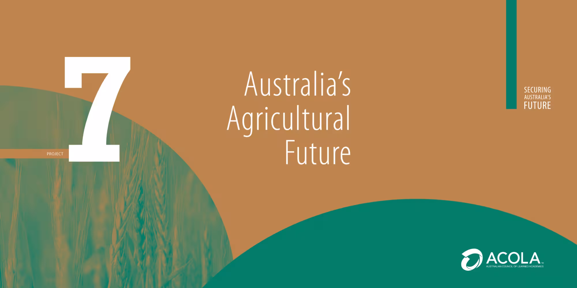 Report cover of Securing Australia’s Future report 7:Australia’s Agricultural Future
