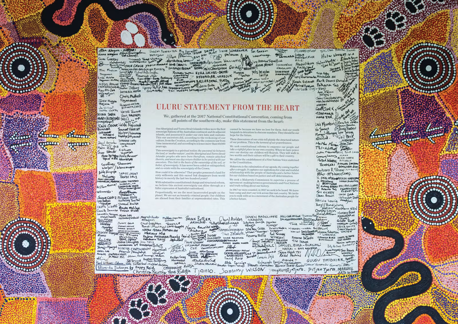 Photograph of the Uluru Statement